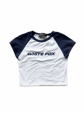 white fox baby tee